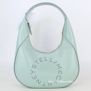 NEW STELLA MCCARTNEY Small Logo Hobo Bag
